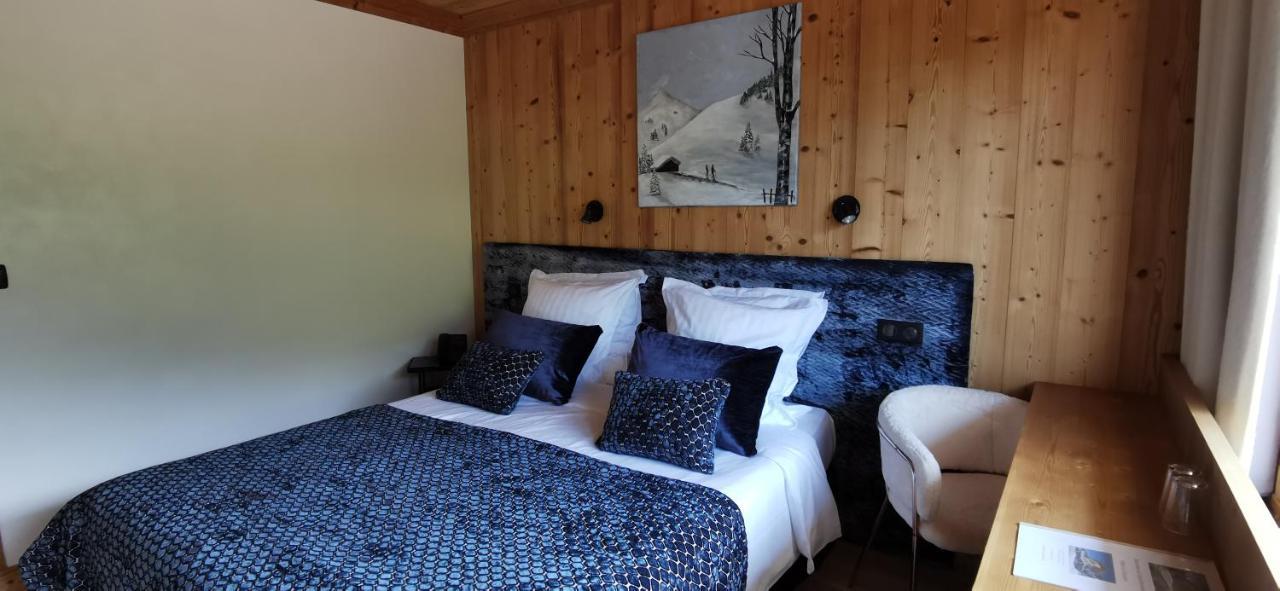 Hotel-Chalet Les Ecureuils Restaurant, Piscine, Garage Le Grand-Bornand Bagian luar foto